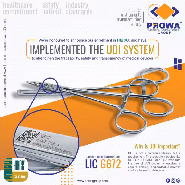 Unique Device Identification UDI System - Prowa Medical