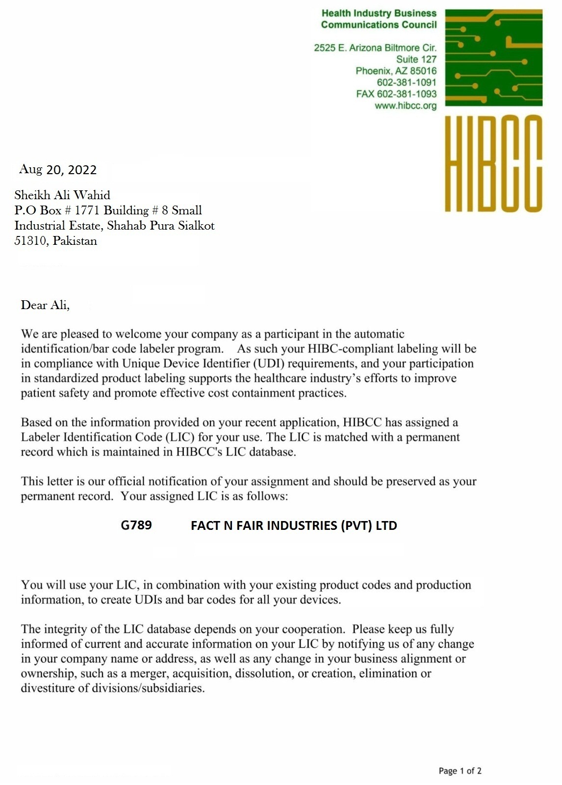 HIBCC