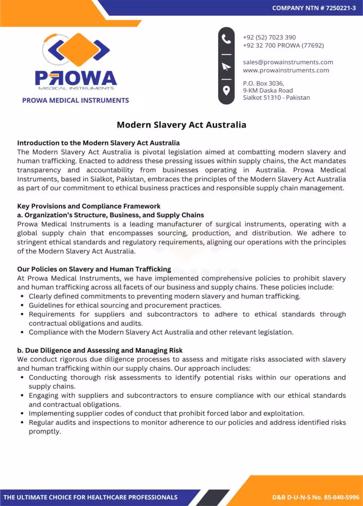Modern Slavery Act Australia Page 1