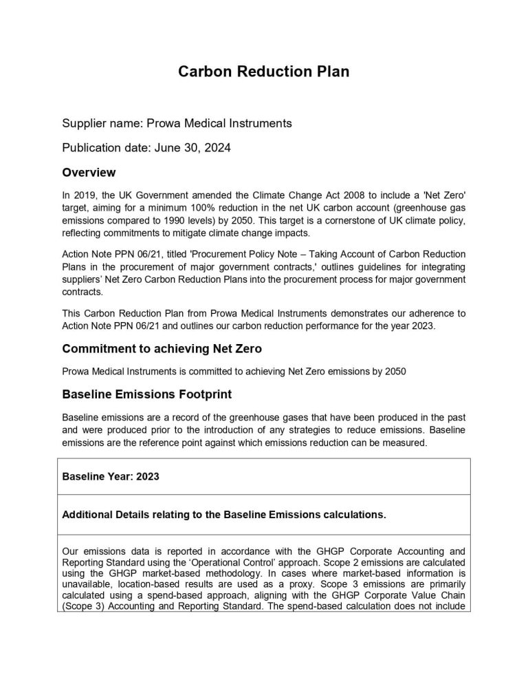 Carbon Reduction Plan Page 1